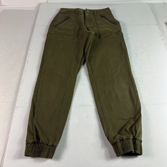 LTJ Letter To Juliet Pants Women's 25x25* Mid Rise Jogger Green Faded Tag XS - Picture 1 of 16